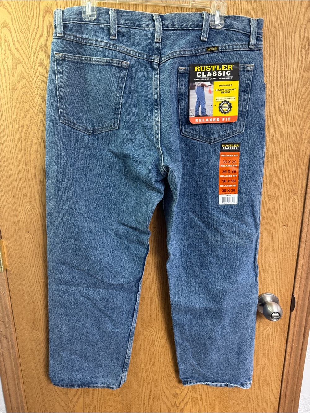 Rustler Classic Relaxed Fit Men's Blue Jeans